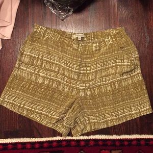 Madewell tab front, elastic back silk shorts, XS